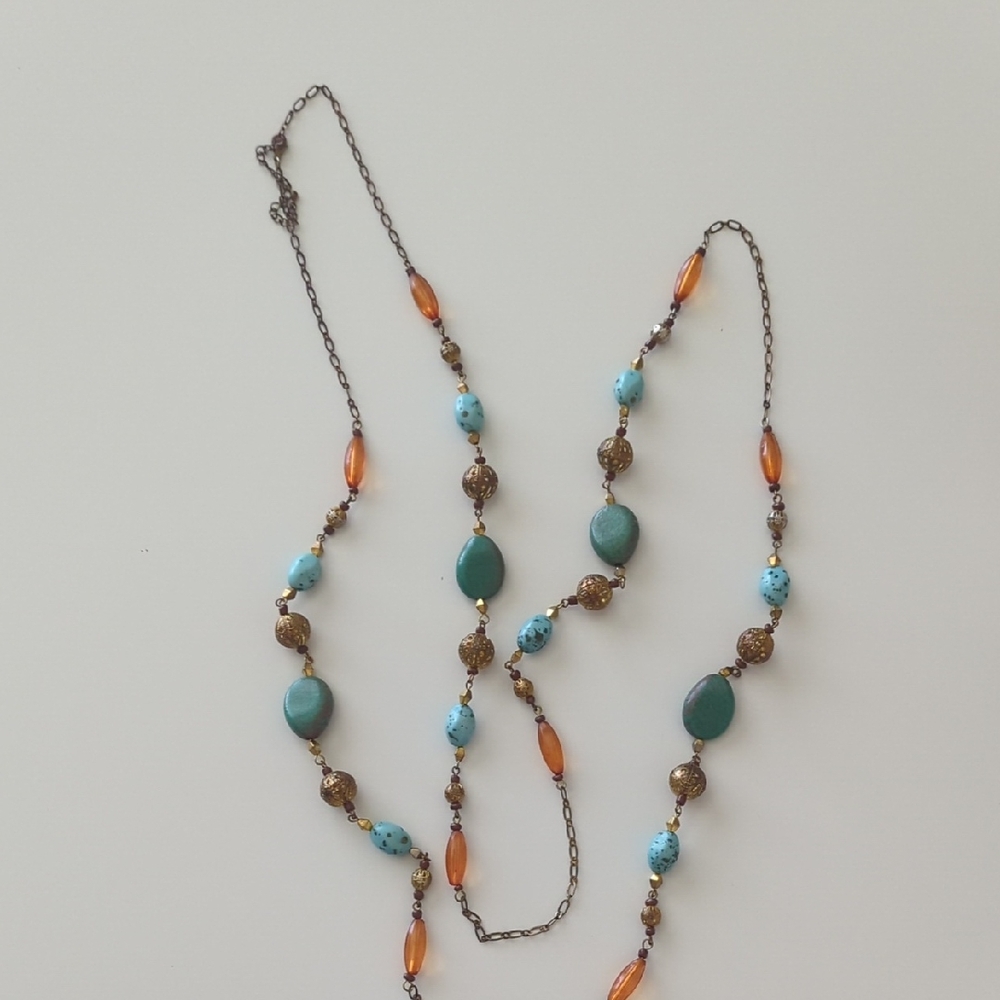 Elegant Multi-Color Beaded Necklace